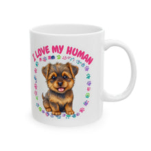 Load image into Gallery viewer, "I Love My Human" - Custom Mug