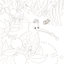 Load image into Gallery viewer, My Kiwi Garden: Colouring Book