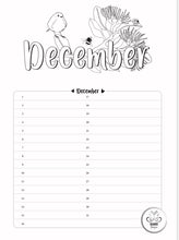 Load image into Gallery viewer, A4 - Perpetual Kiari Colouring Calendar

