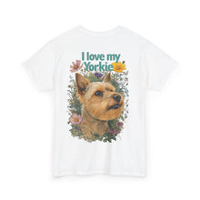 Load image into Gallery viewer, &quot;I Love My Yorkie&quot; Unisex Cotton Tee
