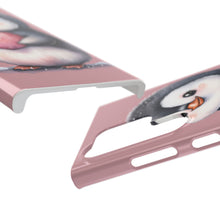 Load image into Gallery viewer, Cute Penguin Love Slim Phone Case - Perfect for Valentine’s Day &amp; Animal Lovers
