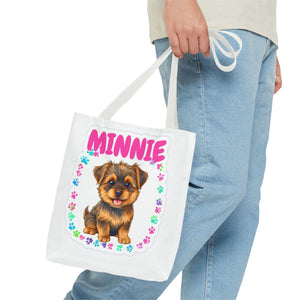 "I love my human" Custom Tote Bag