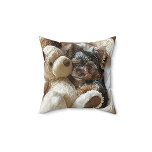 Adorable Australian Terrier Puppy Pillow