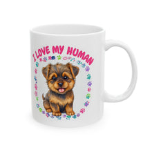 Load image into Gallery viewer, &quot;I Love My Human&quot; - Custom Mug
