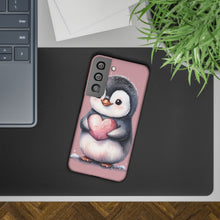 Load image into Gallery viewer, Cute Penguin Love Slim Phone Case - Perfect for Valentine’s Day &amp; Animal Lovers
