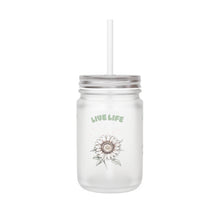 Load image into Gallery viewer, “Live Life” Mason Jar with Straw
