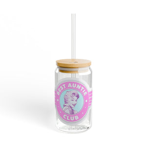 “Best Auntie Club”  Sipper Glass