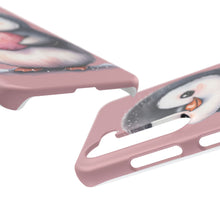 Load image into Gallery viewer, Cute Penguin Love Slim Phone Case - Perfect for Valentine’s Day &amp; Animal Lovers
