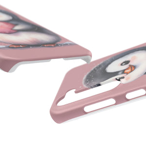 Cute Penguin Love Slim Phone Case - Perfect for Valentine’s Day & Animal Lovers