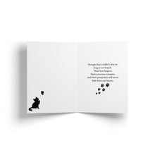 Load image into Gallery viewer, Sympathy Cards for Cat Pet Loss
