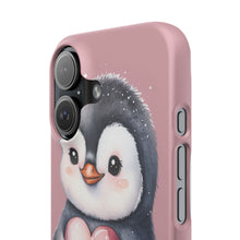 Load image into Gallery viewer, Cute Penguin Love Slim Phone Case - Perfect for Valentine’s Day &amp; Animal Lovers
