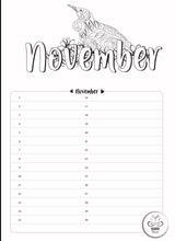 Load image into Gallery viewer, A4 - Perpetual Kiari Colouring Calendar

