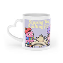 Load image into Gallery viewer, “Sipping Tea, Spilling Joy” Mug
