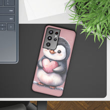 Load image into Gallery viewer, Cute Penguin Love Slim Phone Case - Perfect for Valentine’s Day &amp; Animal Lovers
