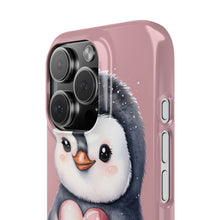 Load image into Gallery viewer, Cute Penguin Love Slim Phone Case - Perfect for Valentine’s Day &amp; Animal Lovers
