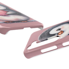 Load image into Gallery viewer, Cute Penguin Love Slim Phone Case - Perfect for Valentine’s Day &amp; Animal Lovers
