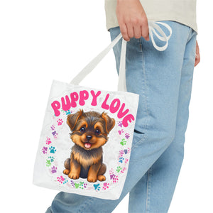 Cute Puppy Love Tote Bag - Perfect for Dog Lovers