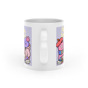 “Sipping Tea, Spilling Joy” Mug