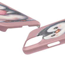 Load image into Gallery viewer, Cute Penguin Love Slim Phone Case - Perfect for Valentine’s Day &amp; Animal Lovers
