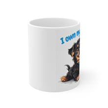 Load image into Gallery viewer, &quot;I Own My Human&quot; - Custom Dog Lover Coffee Mug
