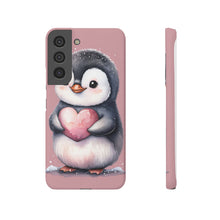 Load image into Gallery viewer, Cute Penguin Love Slim Phone Case - Perfect for Valentine’s Day &amp; Animal Lovers
