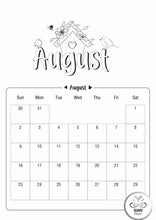 Load image into Gallery viewer, 2026 Colouring Calendar Printables
