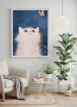 Load image into Gallery viewer, &quot;The Curious Cat&quot; Digital Art Print
