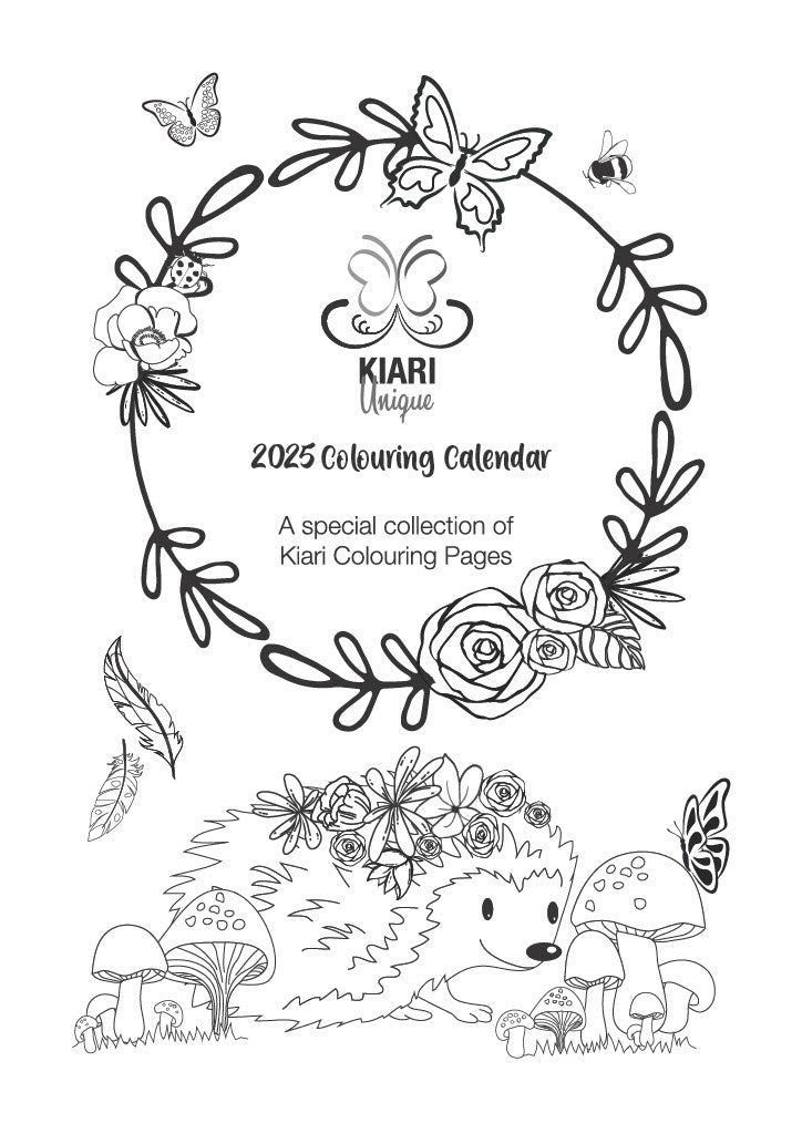 2025 Colouring Calendar Printables