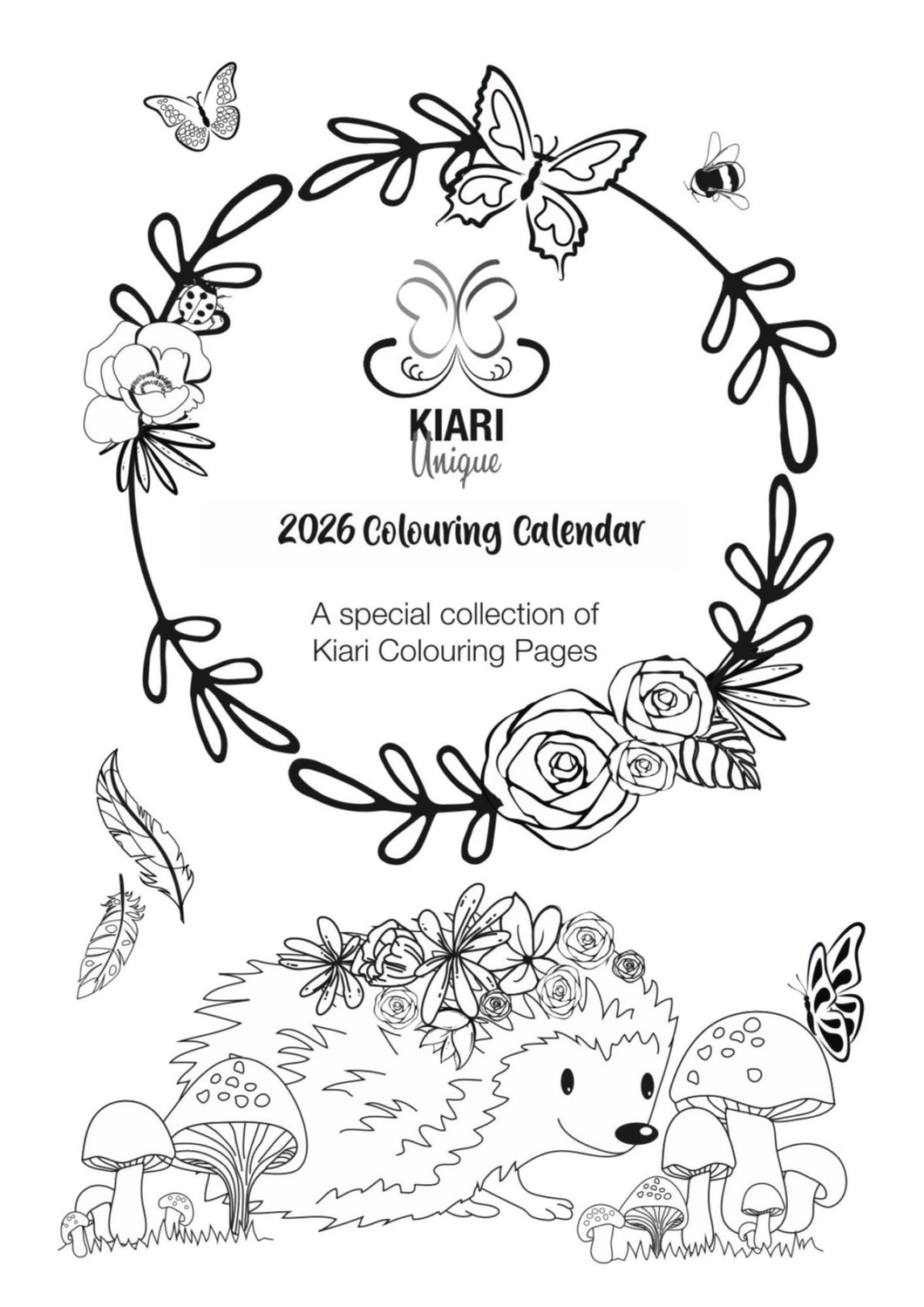 2026 Colouring Wall Calendar
