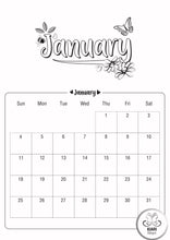 Load image into Gallery viewer, 2026 Colouring Calendar Printables
