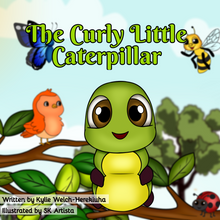 Load image into Gallery viewer, Curly Little Caterpillar Book with 3D Curly Caterpillar
